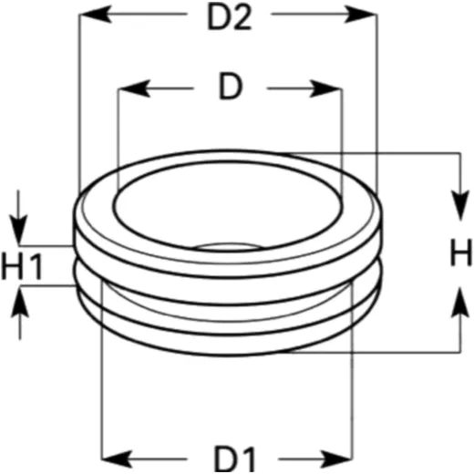 Kabeltülle doppelseitig 10x13x18 mm für Motorräder_0
