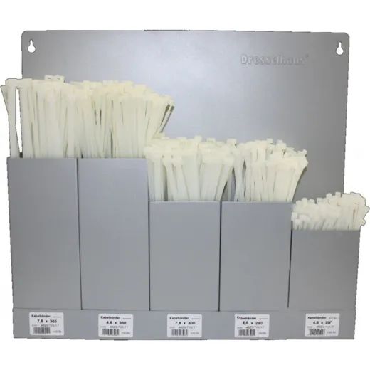 Cable tie kit wandh sort 4026303864664