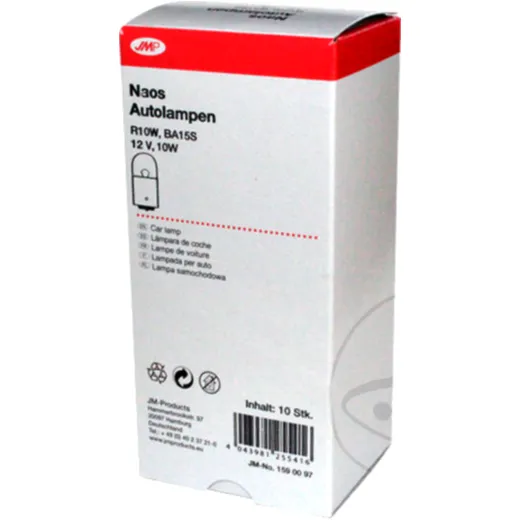 Lampe 12V10W BA15S JMP Packung 10 Stück ID 1590306 passend für: