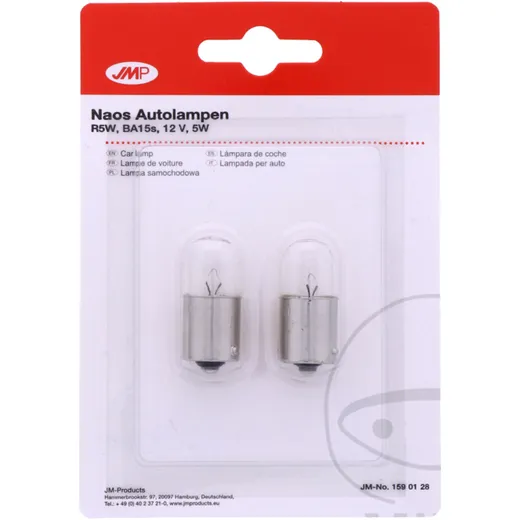 Bulb 12V 5W ba15S JMP 2 pack blister ID 1597715 for: Kawasaki VN, Z, ZZR