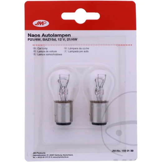 BULB 12V21/4W BAZ15D for Motorcycles 1590139