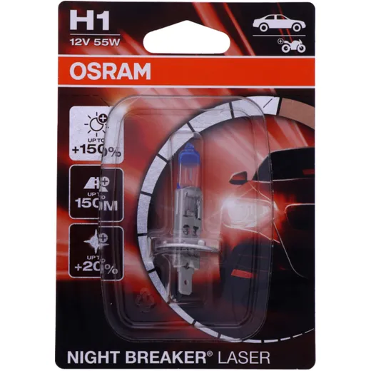 OSRAM Night Breaker Laser H1 12V 55W Bulb
