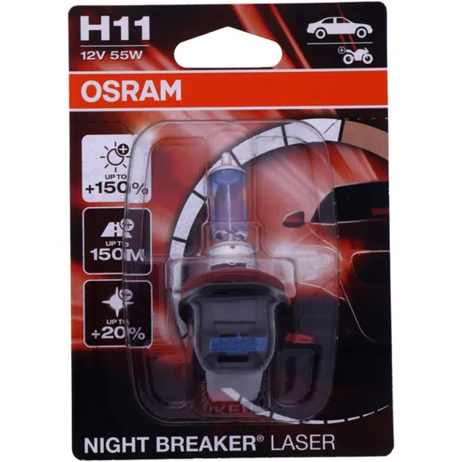H11 12V55W Bulb Osram Night Breaker Laser