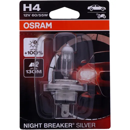 H4 12V60/55W Osram Night Breaker Silver Halogenlampe