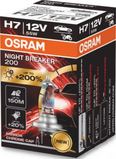 OSRAM NIGHT BREAKER 200 H7 12V55W Fahrzeuglampe