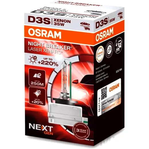 Xenonlampe 35W D3S Osram Night Breaker Laser 220
