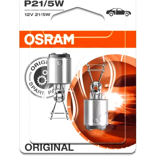 Bulb 12V21/5W bay15D OSRAM 2 bli JMP 1590126 for: Honda CB, VT, CBR, Yamaha YFM, YP, YN