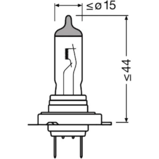 H7 Bulb 12V55W Single Blister Pack Osram Night Breaker Silver_1