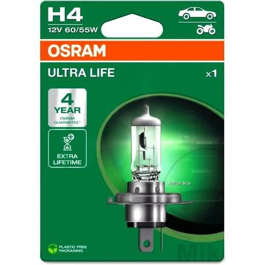 H4 12V55/60W Bulb for OSRAM Ultra Life