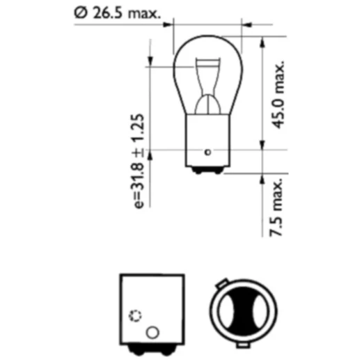 BULB PR21/5W 12V - Brake and Tail Light_1