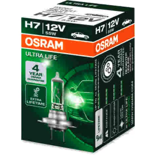 Bulb H7 12V55W ultra life altn 1591320 for: Honda CBR, CBF, VFR