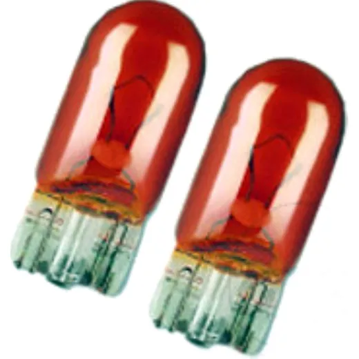 Bulb 12v5w w2.1x9.5d amber
