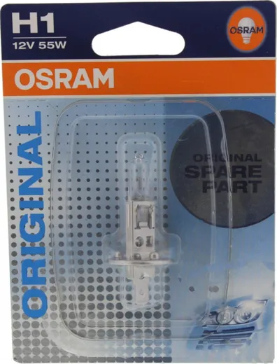 Bulb H1 12V55W single blister pack OSRAM JMP 1590125 alternative: 1591353 for: Kawasaki ZX - 7R, ZXR, ZX - 7RR