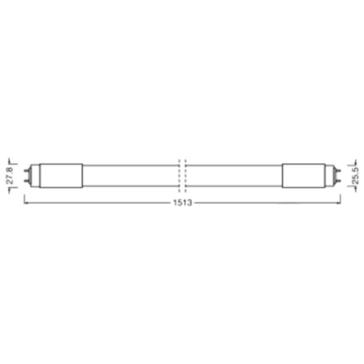 LED T8 Tube 23W 1500mm for High Luminous Efficacy_0
