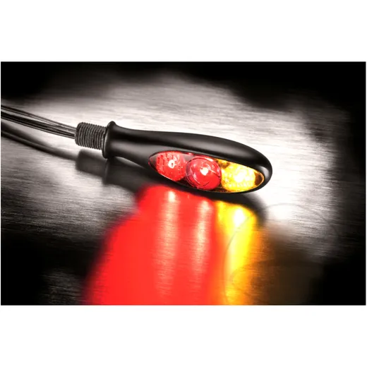 Kellermann Micro S DF Dark - Indicator with Brake and Tail Ligh