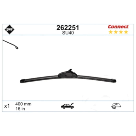 Wiper Blade Single SU40 for Motorcycles