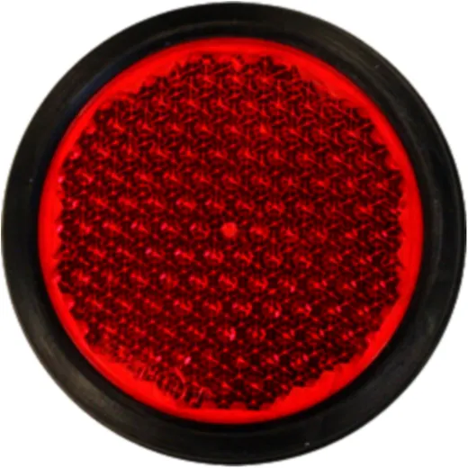 Round Red Reflector for Motorcycles