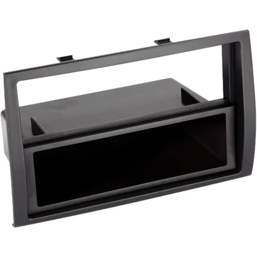 2-DIN Radio Trim Black with Storage Compartment for Citroen/Fiat/Peugeot