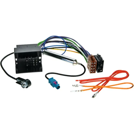 Adapter Cable ISO with Phantom Power Supply for Audi, Seat, Skoda, and VW