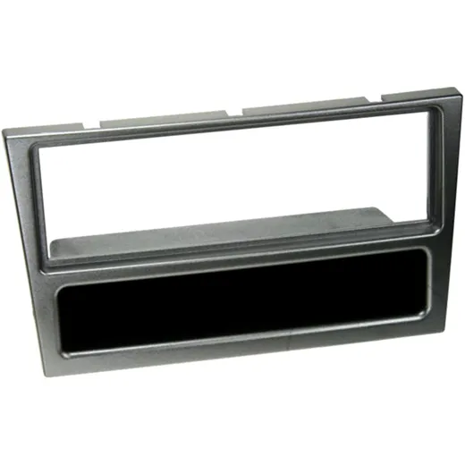 Radioblende 2-DIN Aluminium mit Ablagefach für Opel