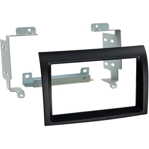 2-DIN Radio Fitting Black for Citroen, Fiat and Peugeot