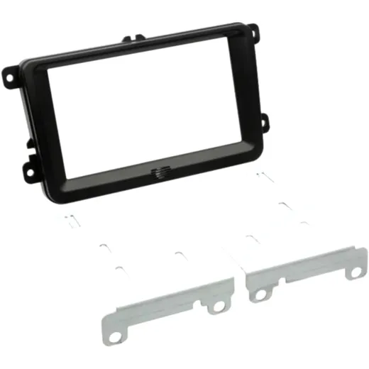 2-DIN Radio Bezel for Seat/Skoda/VW black