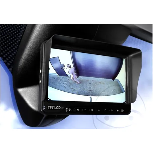 7-Inch Universal Monitor 16:9 / 4:3 with Guidelines for Motorbi
