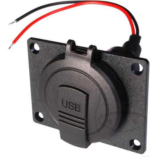 Doppelsteckdose USB 12/12V 3600mA USB-A / USB-C für Motorräder_0