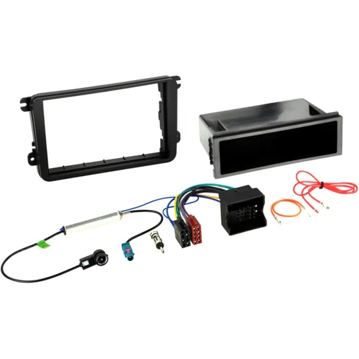 2-DIN Radio Kit to 1-DIN for VAG with Compartment