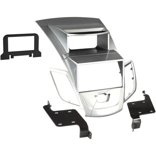 2-DIN Radio Mount for Ford Fiesta Silver