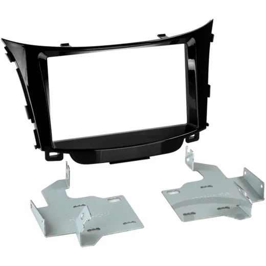 2-DIN Radio Trim for Hyundai i30 Black