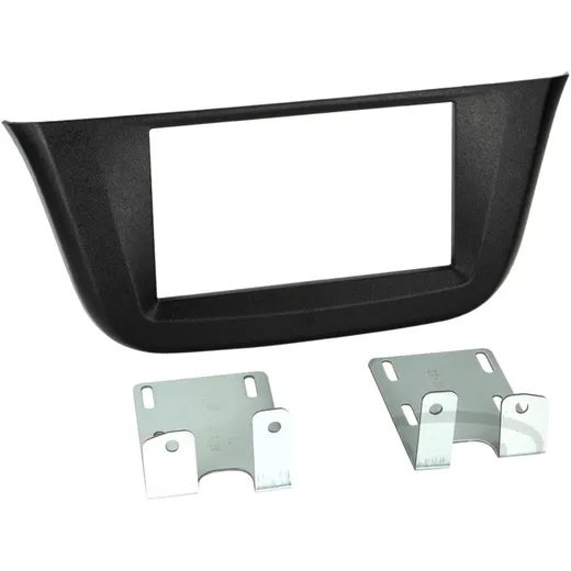 2-DIN Radioblende schwarz für Iveco Daily