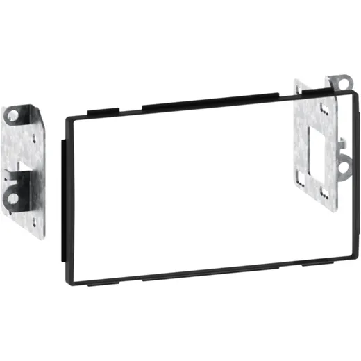 2-DIN Radio Trim for Nissan Qashqai Black