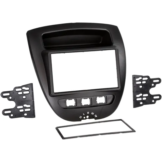 2-DIN Radioblende für Citroen C1/Peugeot 107/Toyota Aygo schwarz