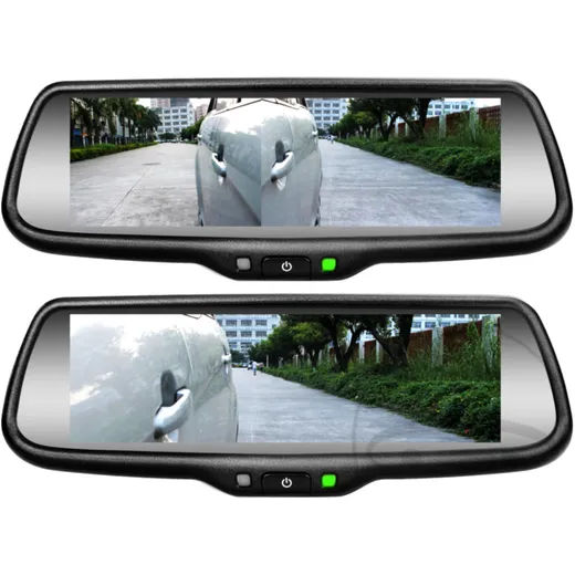 Spiegelmonitor 7.2 Zoll mit 4 Videoeingängen für universelle Mo