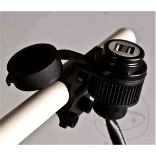 Doppel-USB Bordsteckdose für Motorräder 2x USB-A MAX 2A IPX6_0