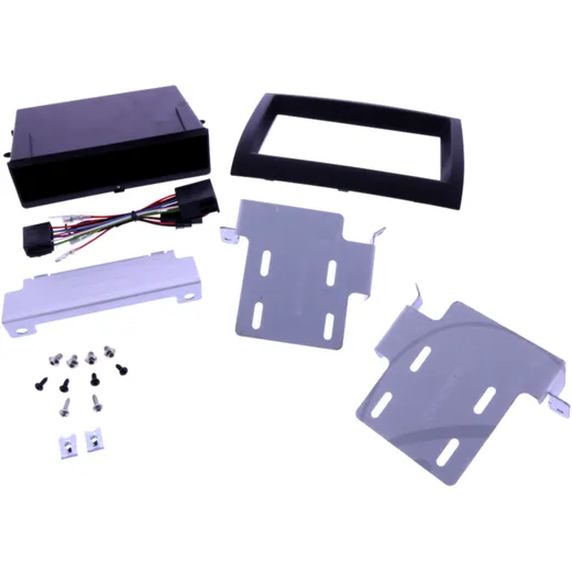 2-DIN Radioblende schwarz mit INBAY® Ablagefach für Citroen/Fiat/Opel/Peugeot