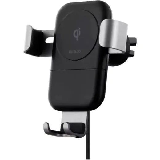 QI Car Mount by DELTACO for Ventilation Grills with Wireless Fast Charging