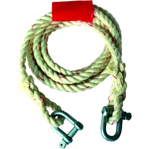 Abschleppseil Hanf -2500 kg mit 2 Schäkel