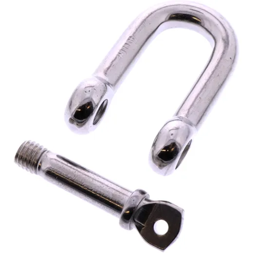 Schäkel aus Edelstahl 1.4401 mit Bolzen 3/8