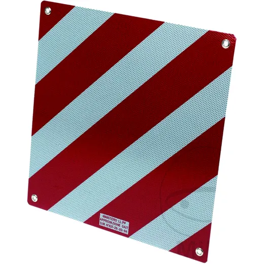 Warntafel für überstehende Ladung 500 x 500