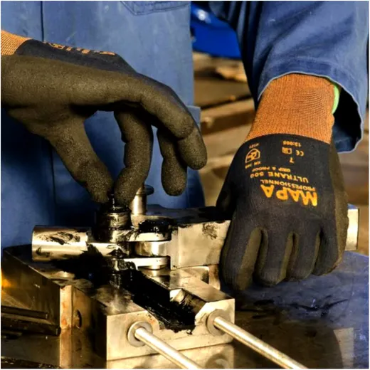 Arbeitshandschuhe 500 Größe 11 Nitril mit Grip & Proof_0