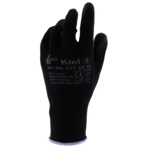 Work Gloves 6ON Kiel Grey Size 8 for Mechanical Tasks
