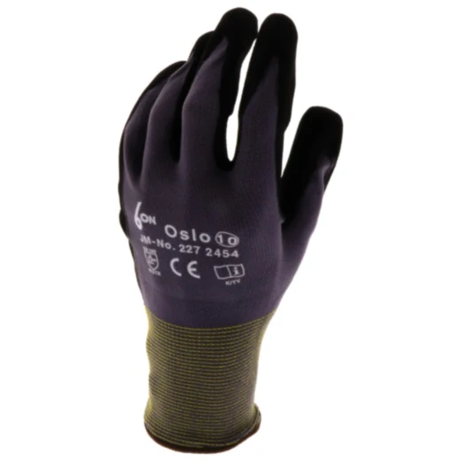 WORK GLOVES 6ON OSLO GREY SIZE 10