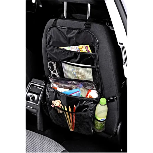 Car Backseat Organizer with Insulated Pocket for Drinks_1