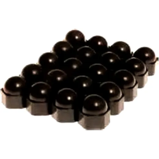 Radmuttern-Kappen für diverse Fahrzeuge 19MM schwarz