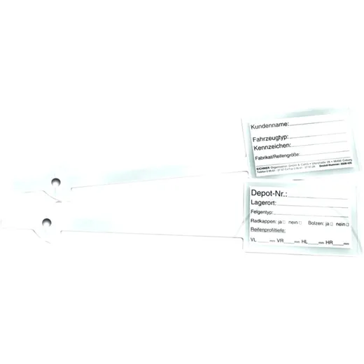 Rad-Reifenanhänger mit Beschriftungs-Etiketten 100ST