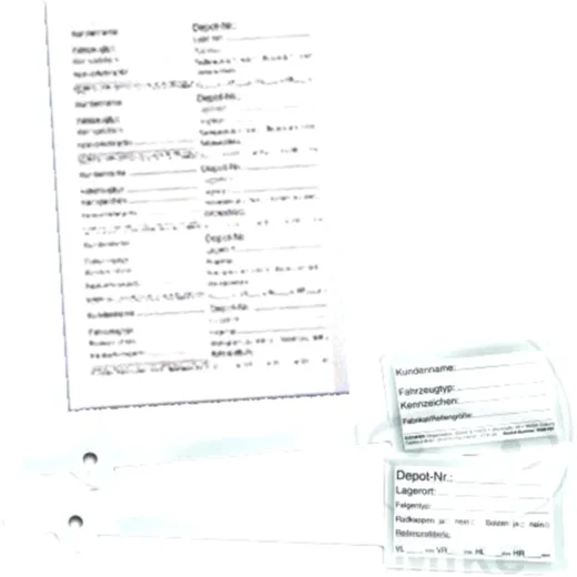 Rad-Reifenanhänger mit Beschriftungs-Etiketten 100ST_1