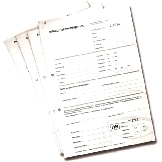 Tyre Storage Forms BLOCK M - 25 Sheets_0