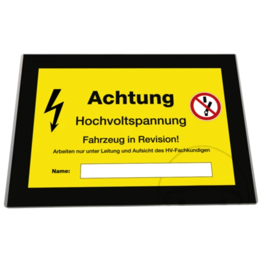 Hinweiskarte für Elektrofahrzeuge